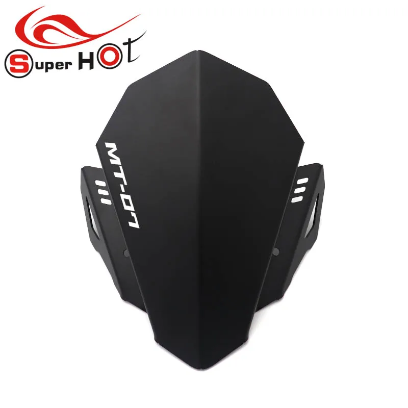 Для мотоциклов Yamaha MT07 MT-07 2018-2020 алюминиевый мотоцикл лобовое стекло логотип (MT07) -