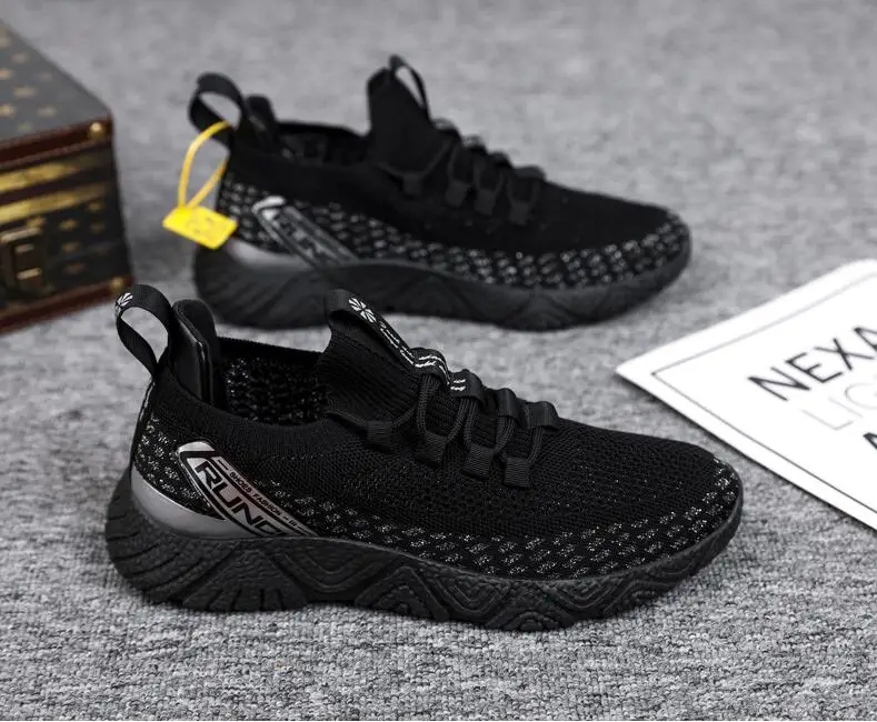 Кроссовки мужские сетчатые для бега повседневная обувь золотистые |