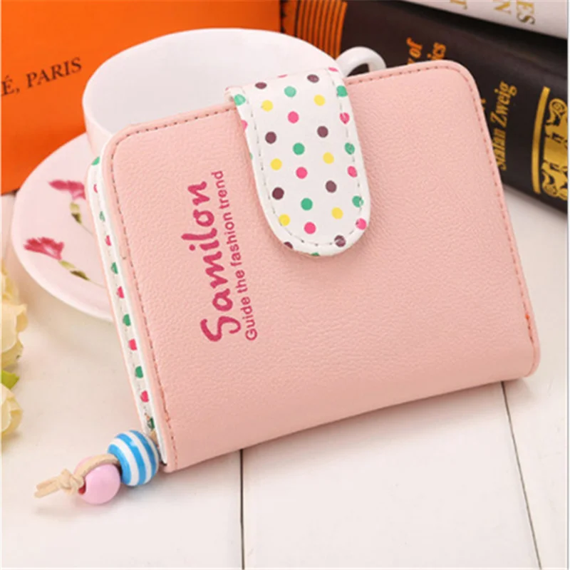 

Fashion Girls Purse Leather Zipper Women Wallet Card Holder Wallets Female short purses coin bag