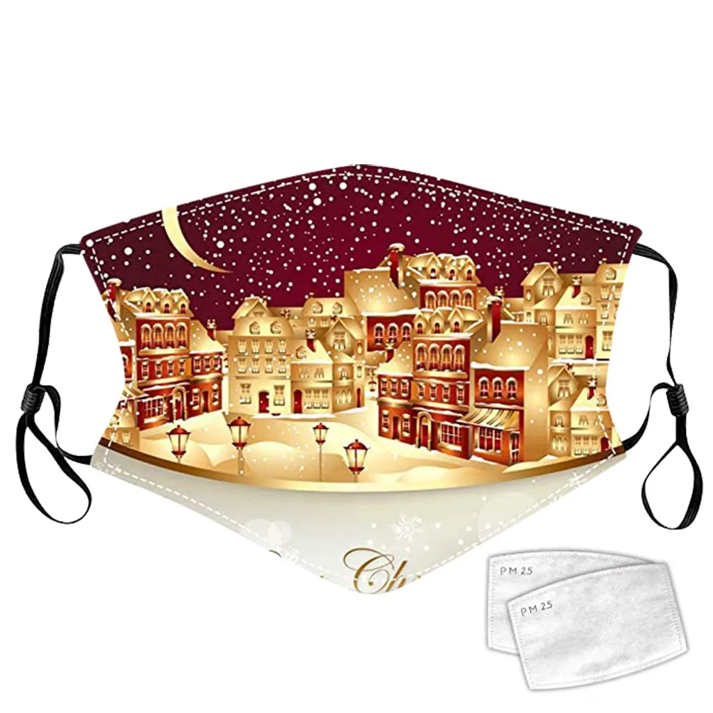 Рождественская маска для лица моющаяся защитная и рта наружная Youre Close mascarilla de tela