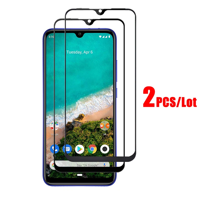 2 шт. закаленное стекло для xiaomi a3 a2 lite Защита экрана mi a 3 3lite защитная пленка полное