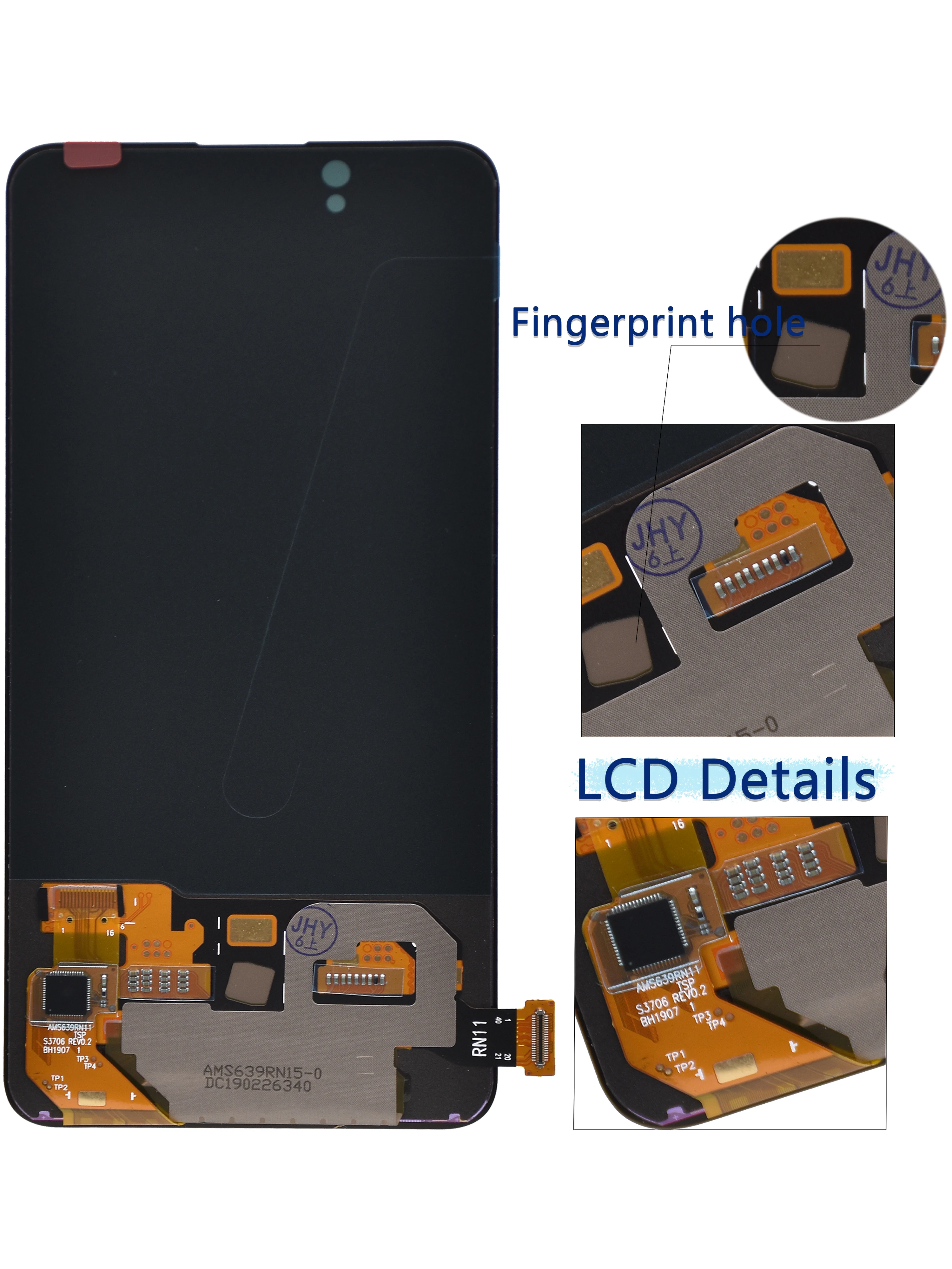 

6.39" Amoled For Vivo X27 LCD Display Screen Touch Panel Digitizer Assembly For Vivo V15 Pro 1818 / S1 Pro V1838T V1838A LCD