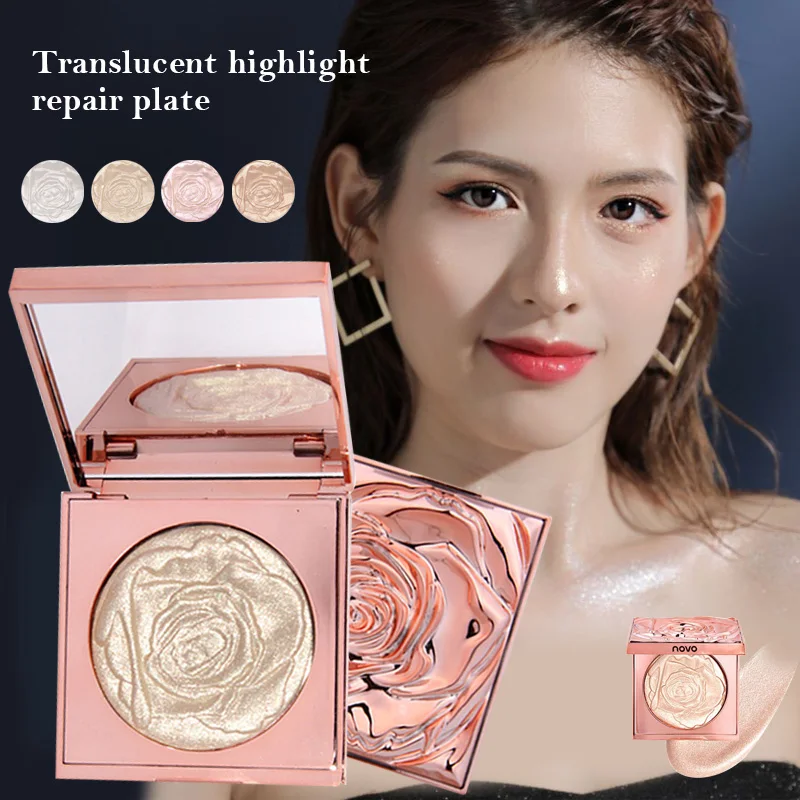 Хайлайтер для лица бронзер палитра контур мерцающая пудра основа тела хайлайтер
