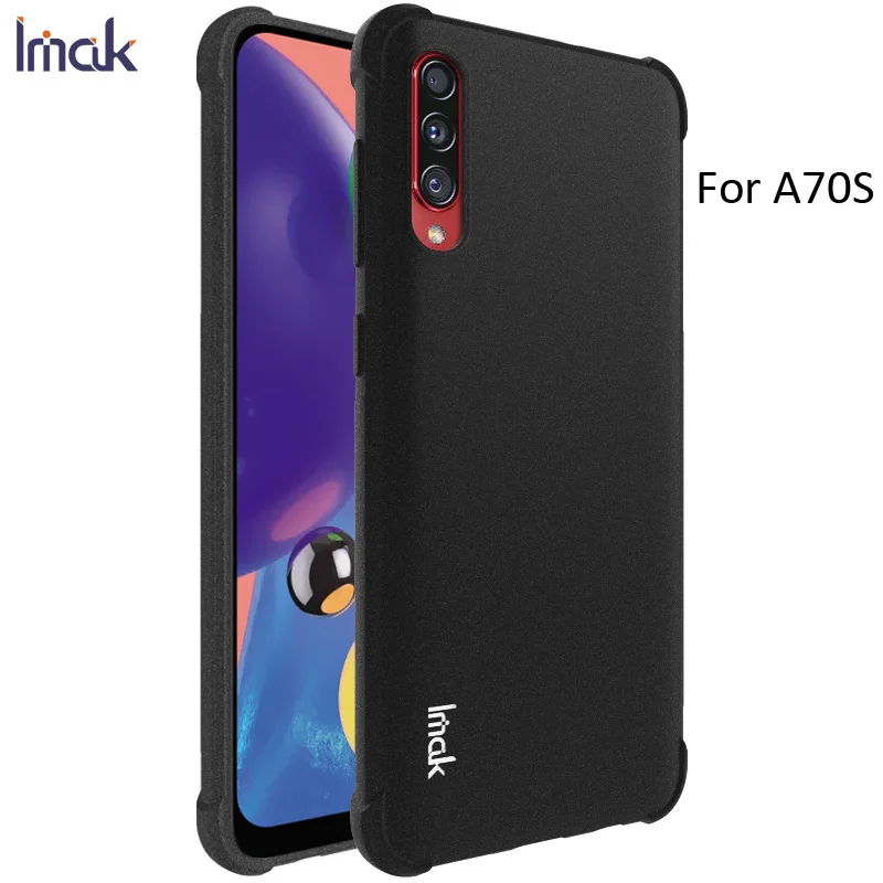 Frosted Sand IMAK Чехол с "воздушной подушкой" для samsung Galaxy A30 A50 A70 A60 A10 A20 Ударопрочный Мягкий ТПУ Силиконовые прозрачные чехлы - Цвет: Frosted Sand