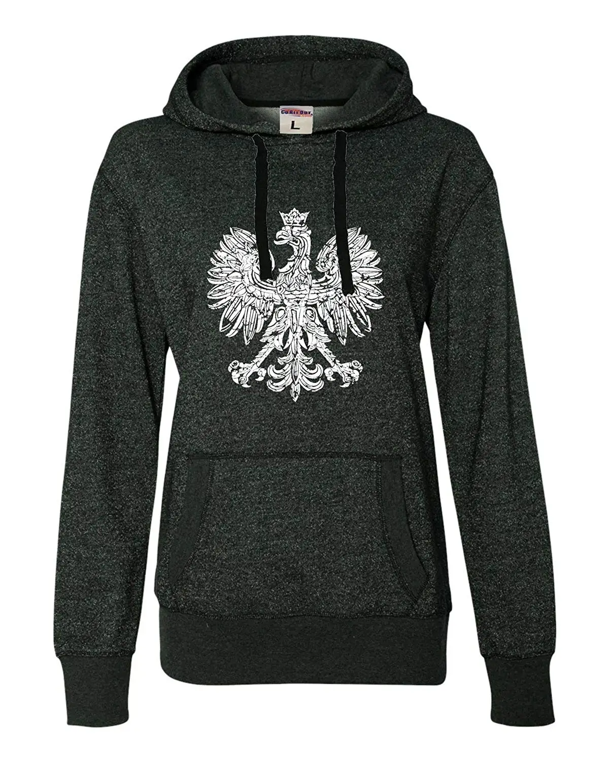 Женская польская толстовка с капюшоном и блестками |