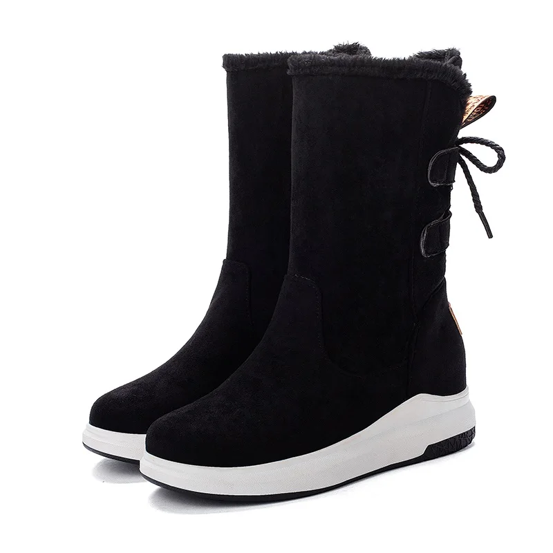 Ботильоны для женщин на массивной танкетке с ремешком щиколотке и круглым носком