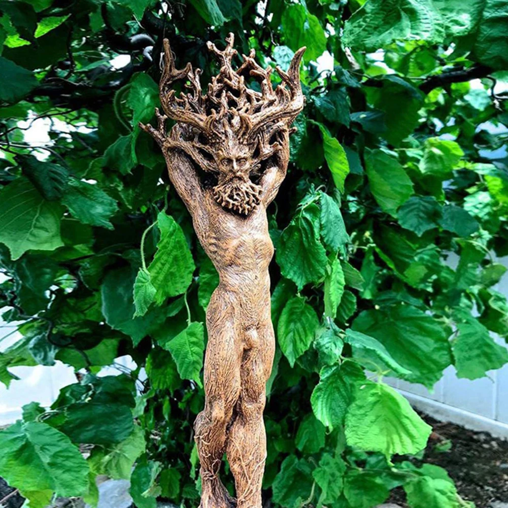 

Forest Goddess Statue Resin Crafts Living Room Office Tree God Sculpture Garden Balcony Handicraft Figurine Decoration