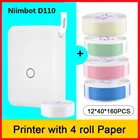 Термопринтер Niimbot D110, беспроводной, Bluetooth, портативный карманный принтер для этикеток для Android, iPhone, домашнего офиса