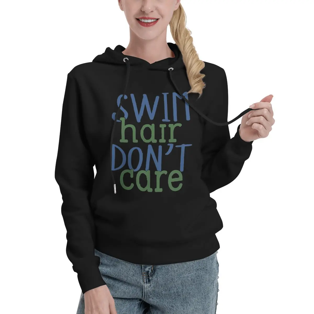 Модный женский свитер для плавания пуловер с капюшоном и | Женская одежда