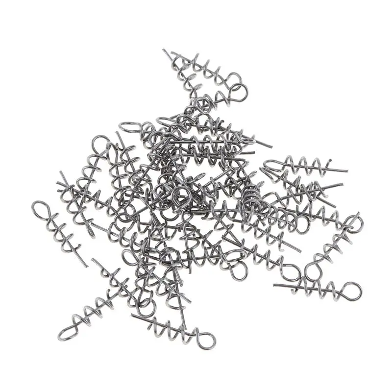 100 шт. пружинный Поворотный замок рыболовный крючок центрирующий штифт для