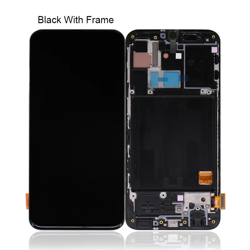 100% Super AMOLED For Samsung A40 LCD 2019 A405 display touch Screen Digitizer Assembly with frame replacement repair parts | Мобильные