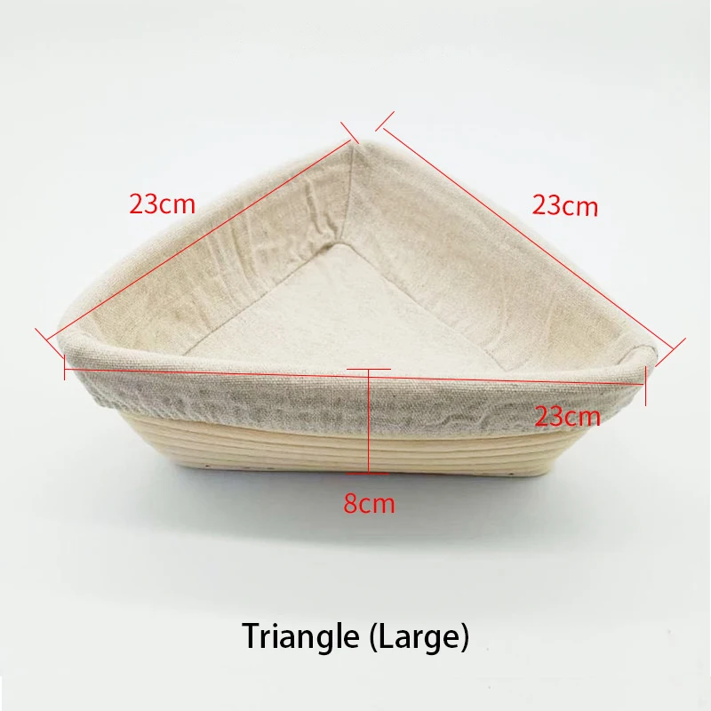 

1PC Bread Basket Dough Scraper Proofing Rattan For Growing Bread Fermentation Pan Banneton Baking for Home Kitchen Pastry Shop