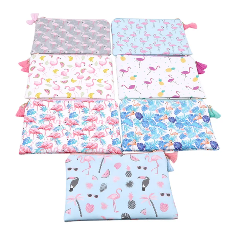 Новое поступление косметичка с фламинго женская сумка для макияжа дорожная