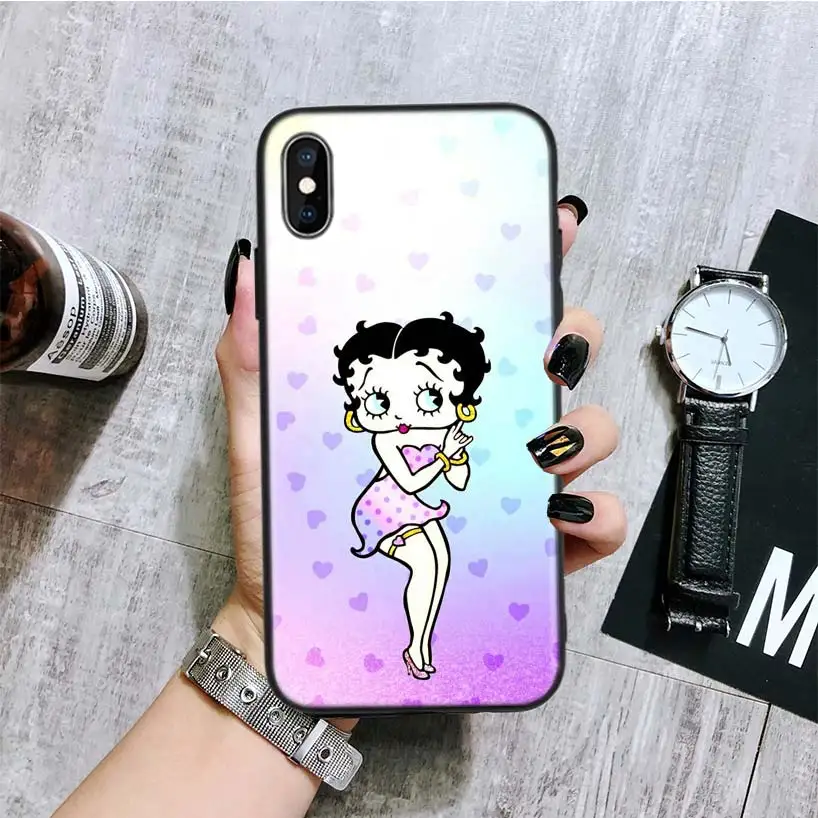 BA192-4 Betty boop винтажный черный чехол для телефона huawei mate 30 20 10 P30 P20 P10 Pro Lite P Smart Z роскошный Coque Shell - Цвет: BA192-4