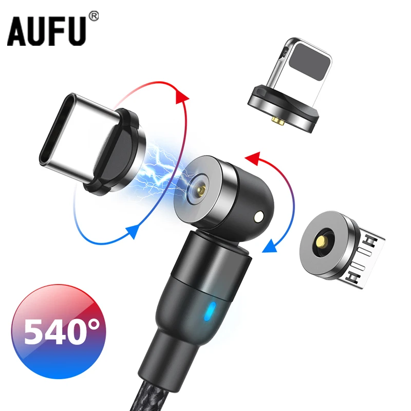 Магнитный кабель AUFU usb-c Micro USB для iPhone 12 11 Pro X Samsung Huawei Xiaomi | Мобильные телефоны и