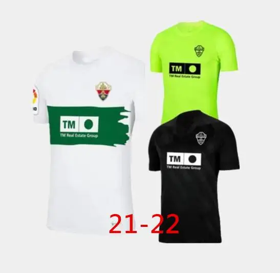 

Camiseta de fútbol del equipo ELCHE CF, maison loin venus guez 8 FIDEL 16, 12 MILLA 11, JOSAN 17 Folch 4 2021 2022