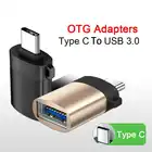 Адаптер USB C OTG, адаптер USB 3,0 на Type C для Macbook Pro, Xiaomi, Huawei, Samsung, Мини USB адаптер Type C OTG, конвертер