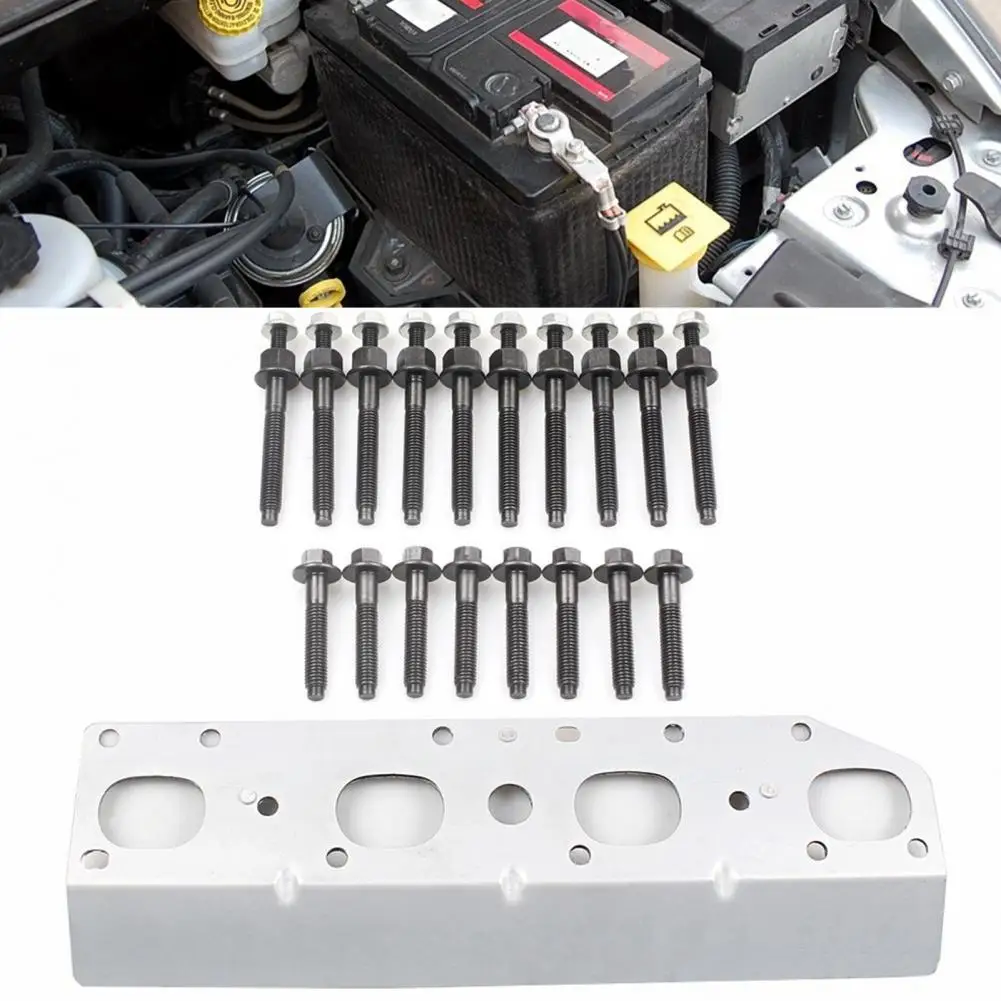 

1 Set Exhaust Manifold Gaskets Bolts Studs Kit Durable Hardware Tool for Dodge 5.7L 2009-2018