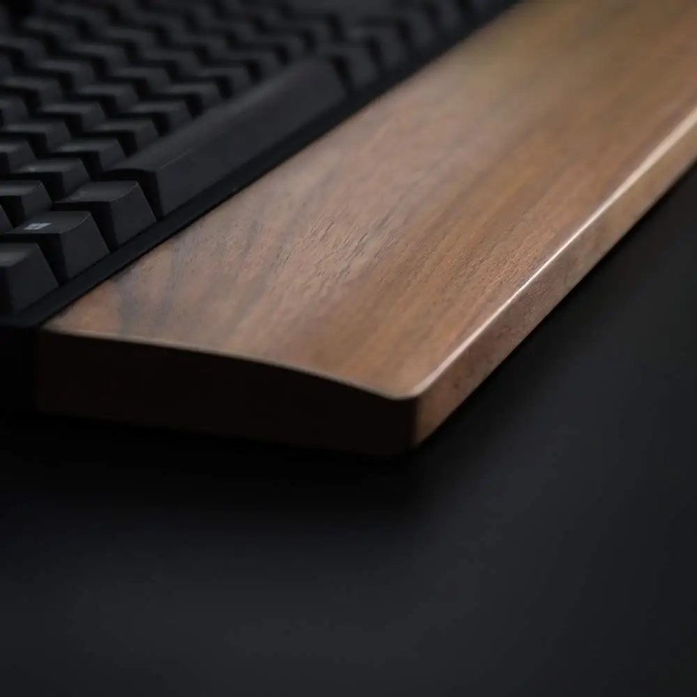 

Wooden Keyboard Wrist Rest Vaydeer Ergonomic Gaming Desk Tenkeyless 87 Key Wrist Pad Support for Computer,Laptop Easy Typing
