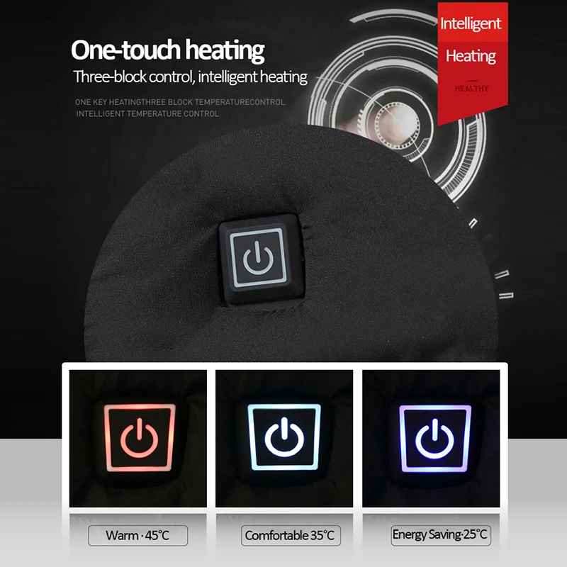 Новинка 2020 мужские зимние теплые куртки с USB-подогревом умный термостат