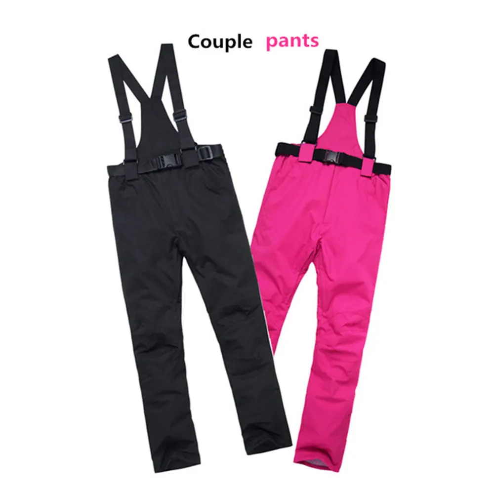 Лыжные штаны спортивные Зимние горные игровые без бретелек из хлопка и