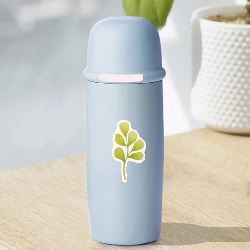 

60 pieces of green plant stickers cartoon graffiti notes luggage waterproof decoration