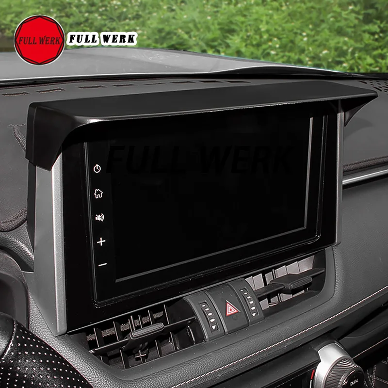 

1 Piece ABS Car Central Control Dashboard Panel Navigation Screen Sunshade Cover Protector Hood Sticker for RAV4 2019 Accessorie