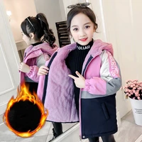 girls babys kids coat jacket outwear 2022 sweet thicken spring autumn cotton teenagers overcoat top tracksuits high quality chi