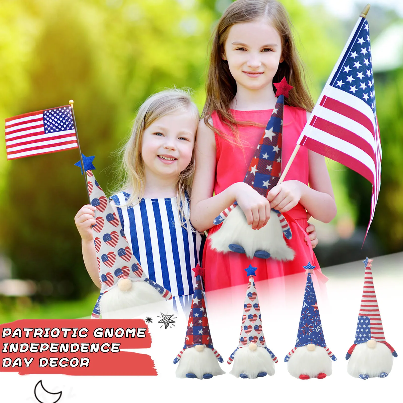 

Patriotic Gnome Plush President Election Decoration - American Veterans Day Gift decoración de habitación декор для комнаты