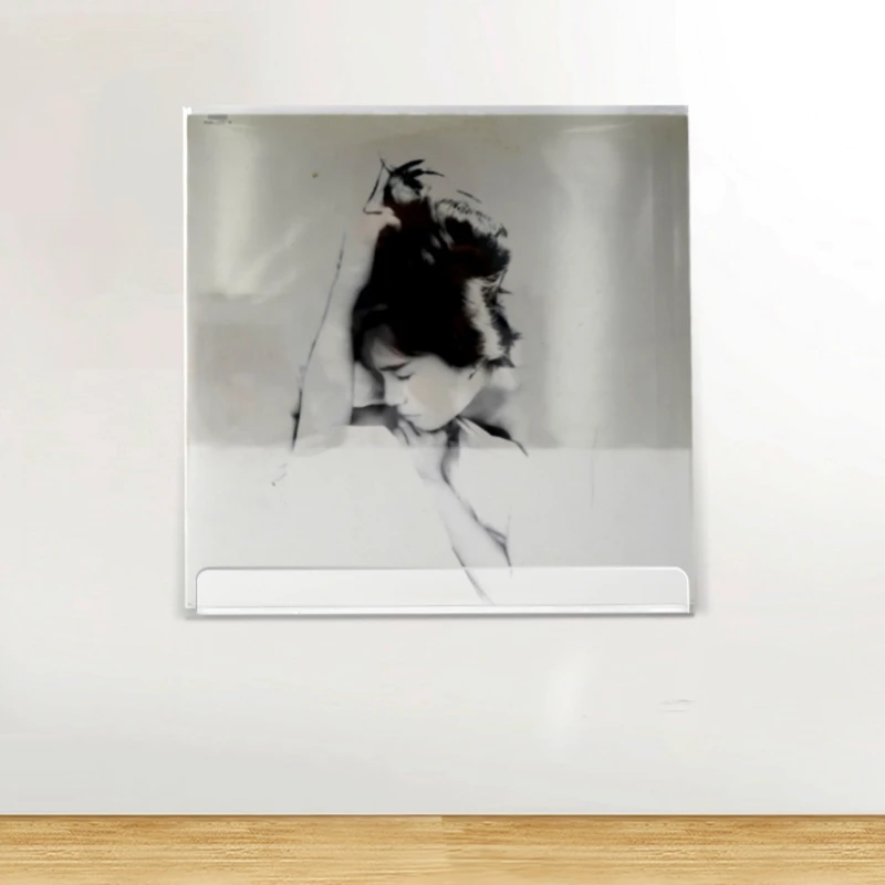 

Acrylic Album Record Holder Display Shelf, Vinyl Record Shelf Wall Mount ,Display Your Daily LP Listening 2pcs T21B