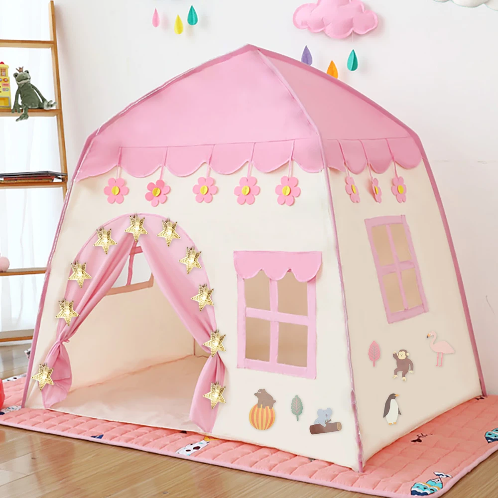 

Kids Play Tent Children Indoor Outdoor Princess Castle Folding Cubby Toys Enfant Room House Beach Tent Teepee Playhouse