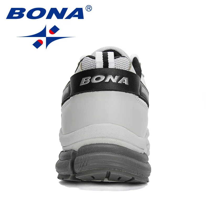 BONA 2020 New Designers Action Leather Running Shoes Men Sneakers Sport Shoes Athletic Walking Jogging Footwear Man Trainers