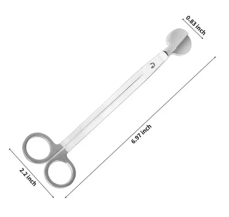 17 см триммер для фитилей из нержавеющей стали | Дом и сад