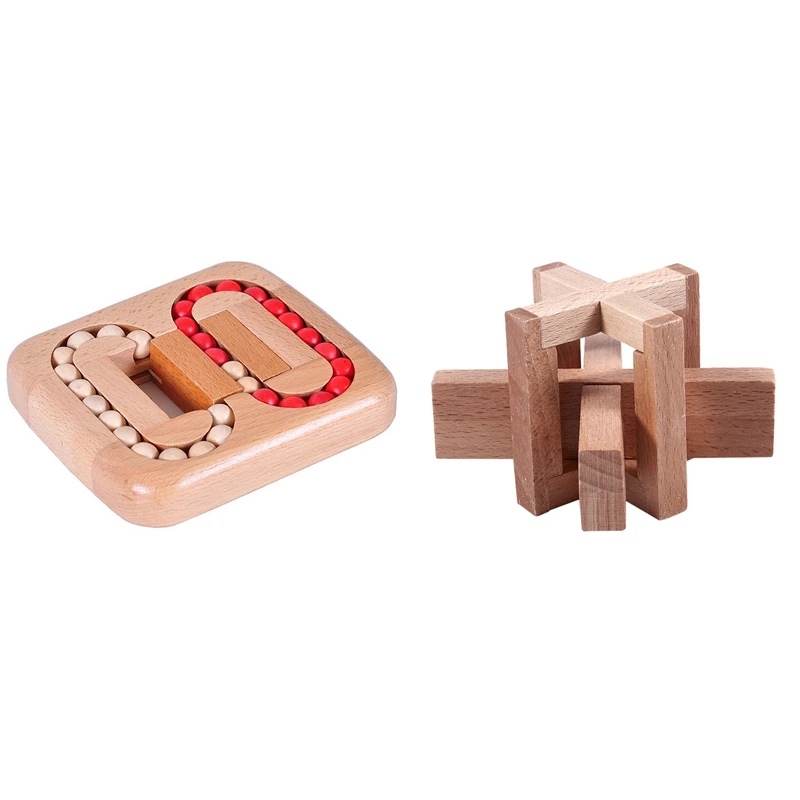 

Wooden Ball Maze Puzzle Lock Burr Puzzles & Wooden Siege Lock The Perplexing X In A Box Logic Puzzle Burr Puzzles
