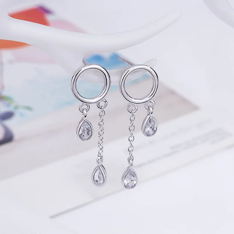 Элегантные женские серьги гвоздики ювелирные изделия из стерлингового серебра