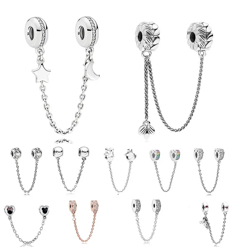 2021 новые белые паве бабочка Луна Звезда замок Безопасность Сделай Сам красивые