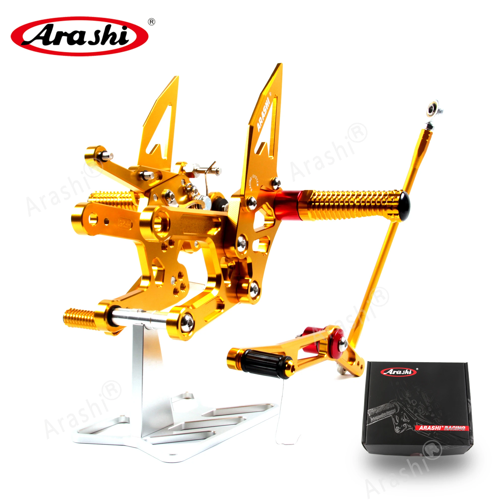 Подножка для мотоцикла Arashi YAMAHA YZF R6 2006 2016 CNC регулируемые Задние подножки 2011 2012 2013