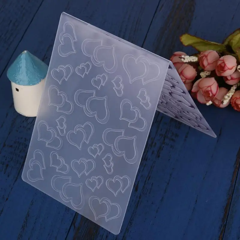 Пластиковые режущие штампы с сердечками трафарет альбом для скрапбукинга DIY