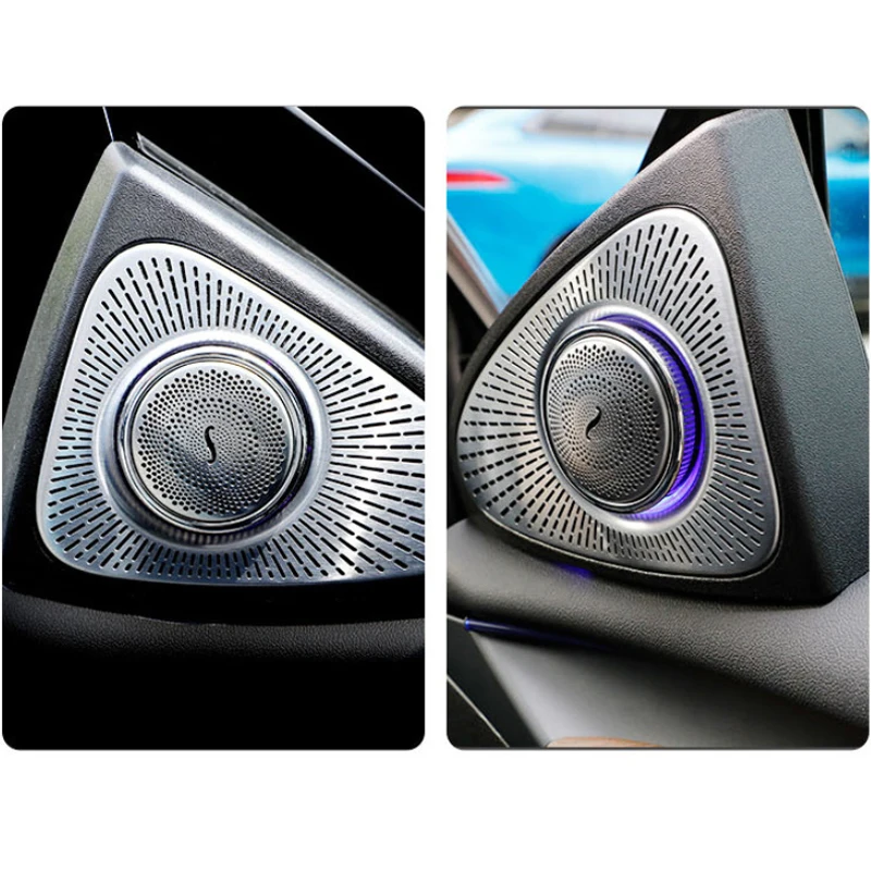 

3D Rotating Audio Speaker Rotary For Tesla Model3 Model 3 2019-2021 Inter Ambient Light 3D Tweeter Neon Lamp Speaker Cover