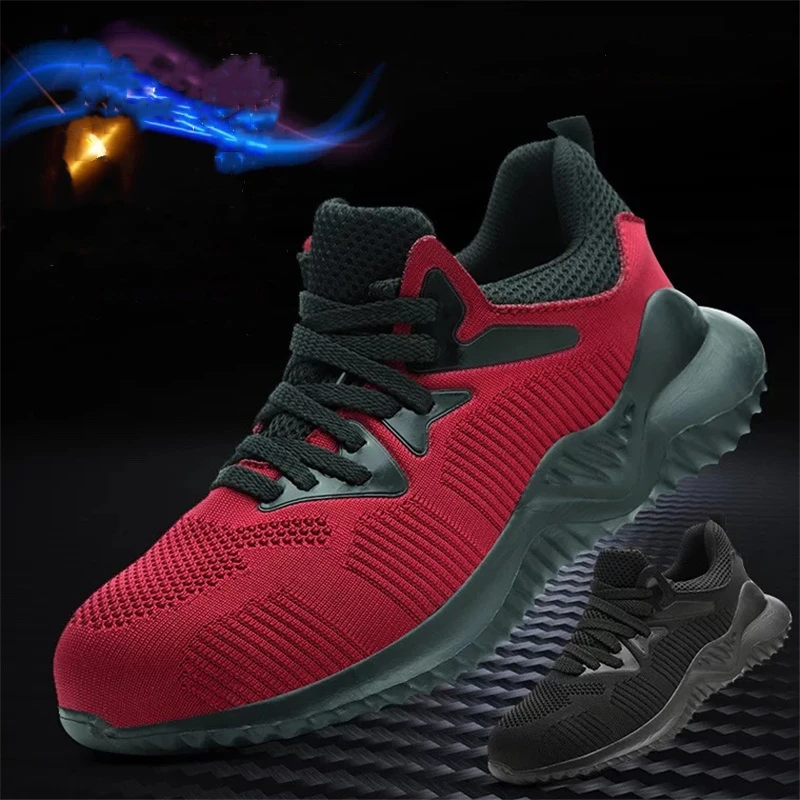 

Dewbest/защитная обувь для мужчин; Износостойкий светильник; Дышащие ботинки; Противоскользящая резиновая подошва; Противоразбивающая прокол;...