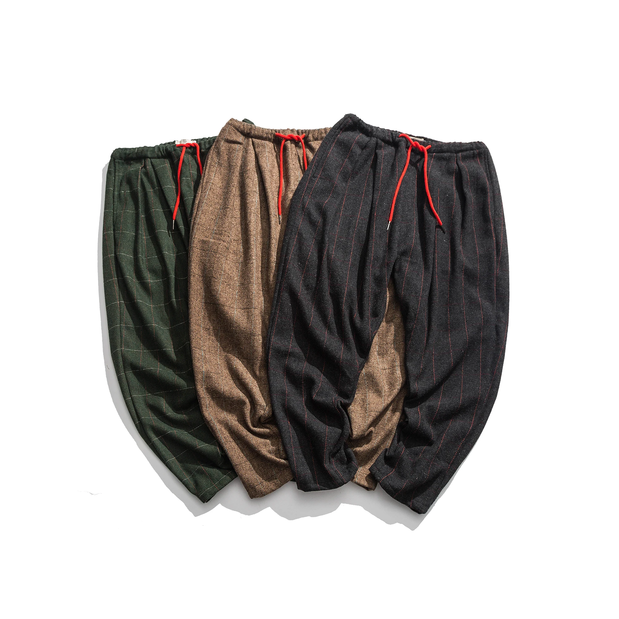 

New Plaid Men's Jogging Sweatpants Winter Men Harem Pants Casual Big Size Harajuku Woman Cargo Pants Streetwear Dropshipping