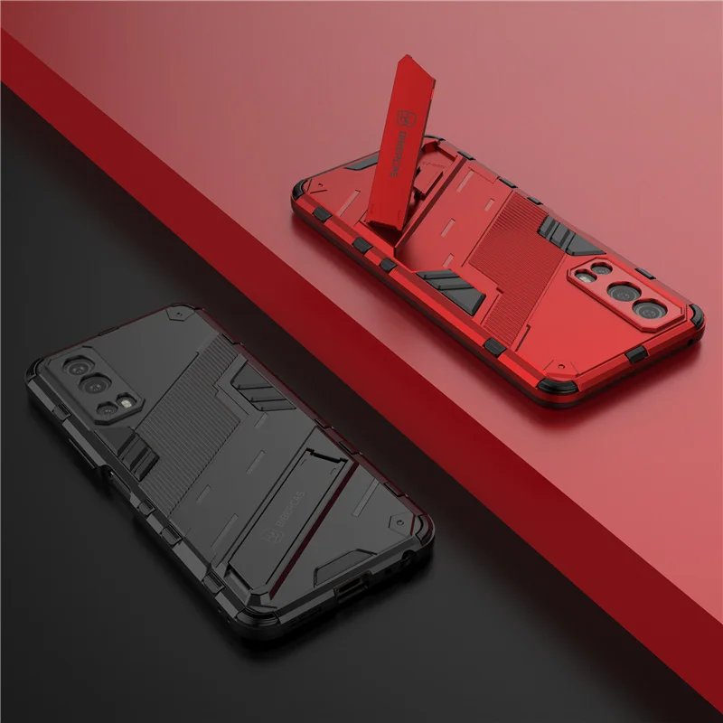 Holder Case For Vivo Y72 5G Cover For Vivo Y72 5G Capas Bumper Shockproof PC Holder Kickstand Back Cover For Vivo Y72 5G Fundas