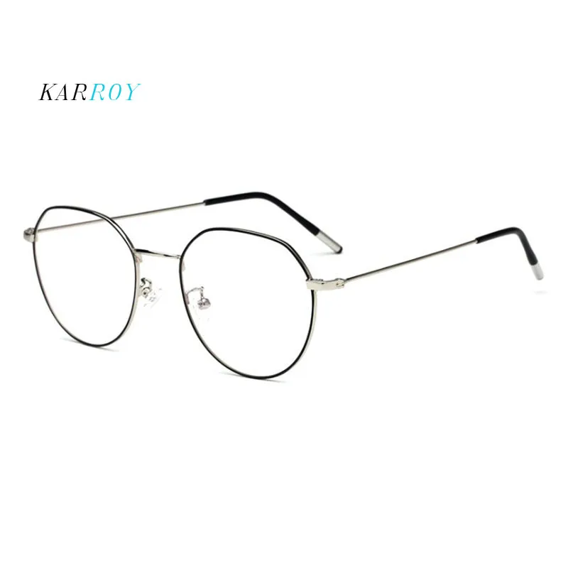 Новые модные обычные очки мужские винтажные металлические оправа для очков от