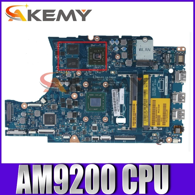

Оригинальная материнская плата для ноутбука DELL Inspiron 5565 AM9200, материнская плата CN-0K6473 0K6473 LA-D804P 216-0890010 DDR4