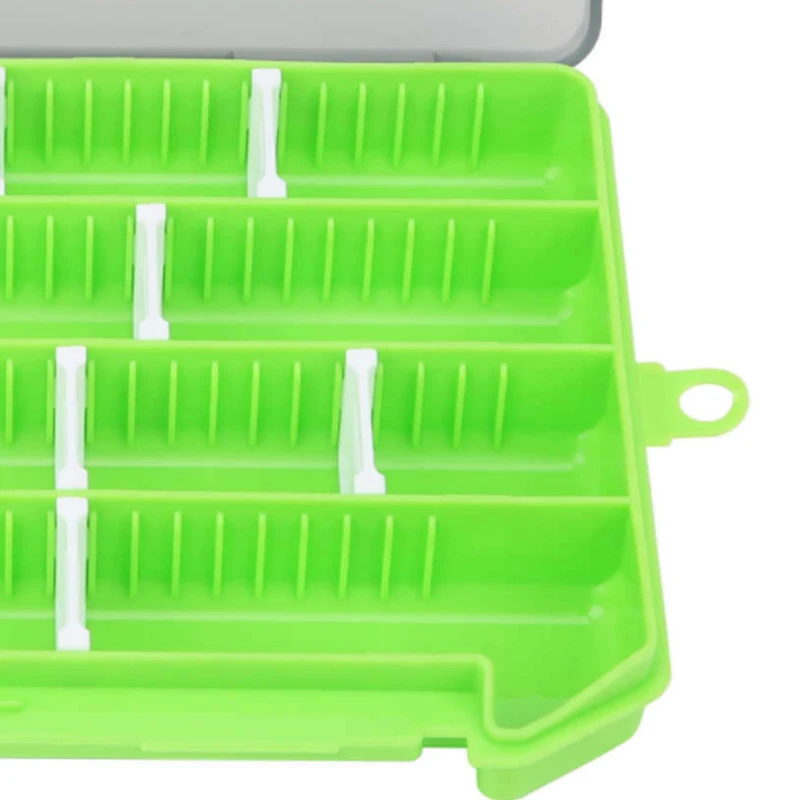 

Fishing Tackle Box Storage Trays with Removable Dividers Fishing Lures Hooks Accessories Storage Organizer Box