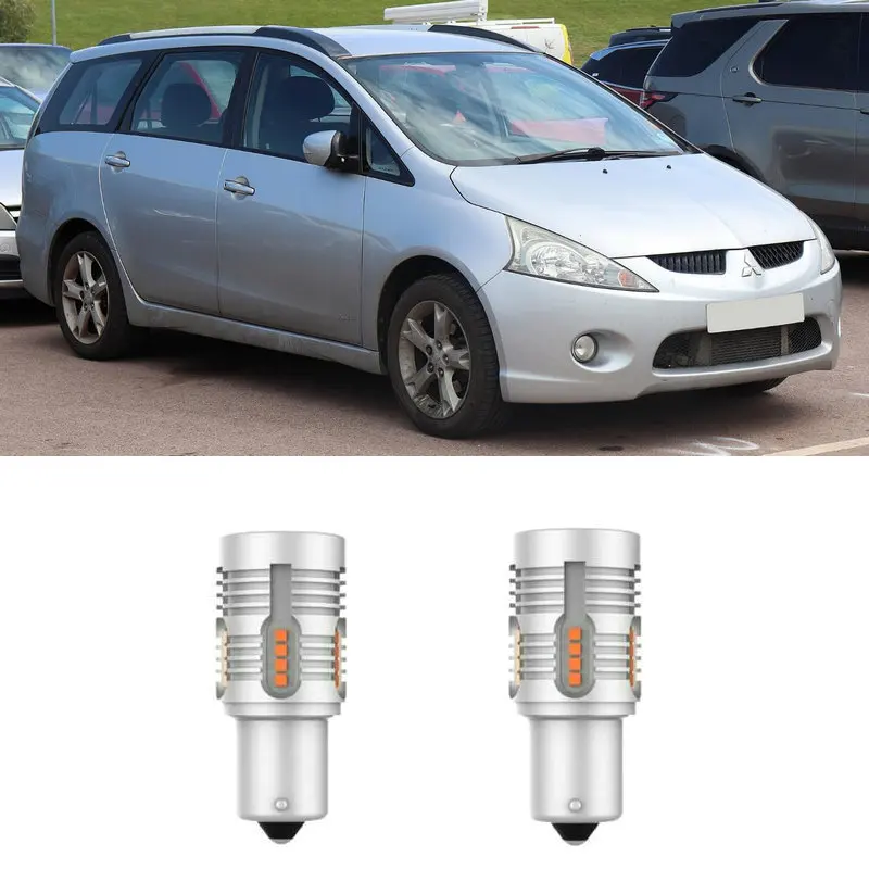 

Intelligent IC Decoding Turn signal Light For Mitsubishi GRANDIS NAW MPV 2007.02 - 2010.03 canbus 1556LM No strobe 2pc