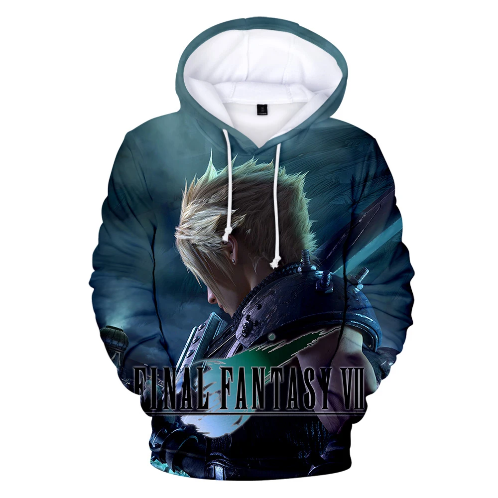 

Final Fantasy 7 Hoodies Hot Game Sweatshirt Harajuku Men's Fashion Hoodie Casual Pullover Women's Clothing