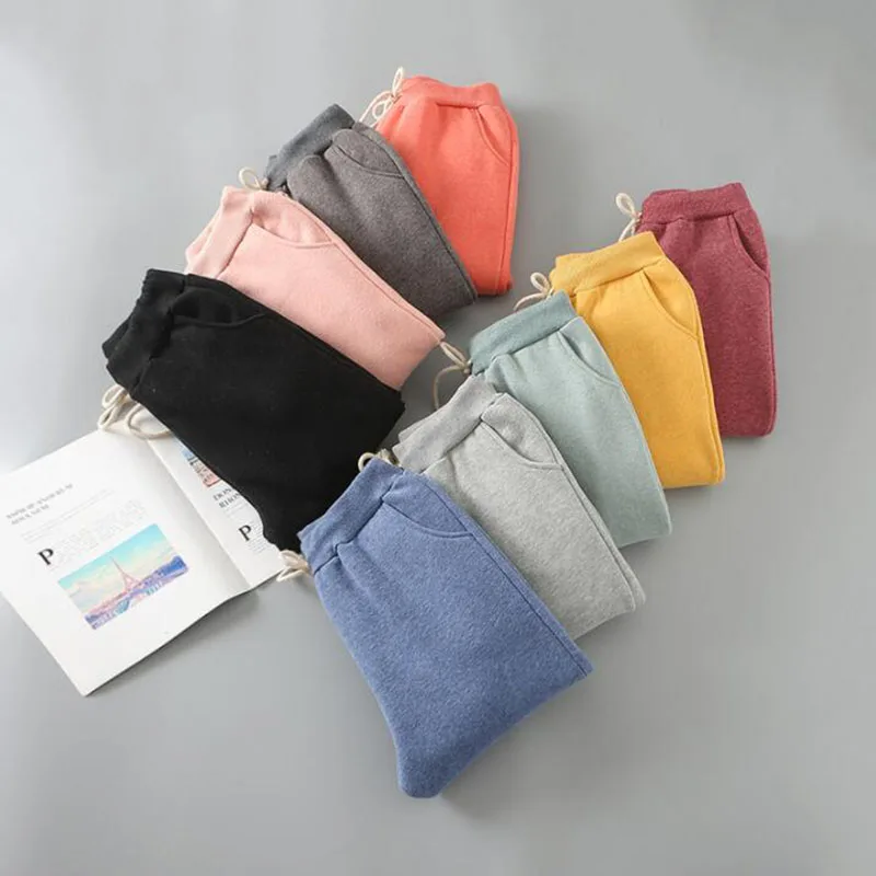 Женские спортивные штаны из флиса для тренировок плотные теплые зимние бега