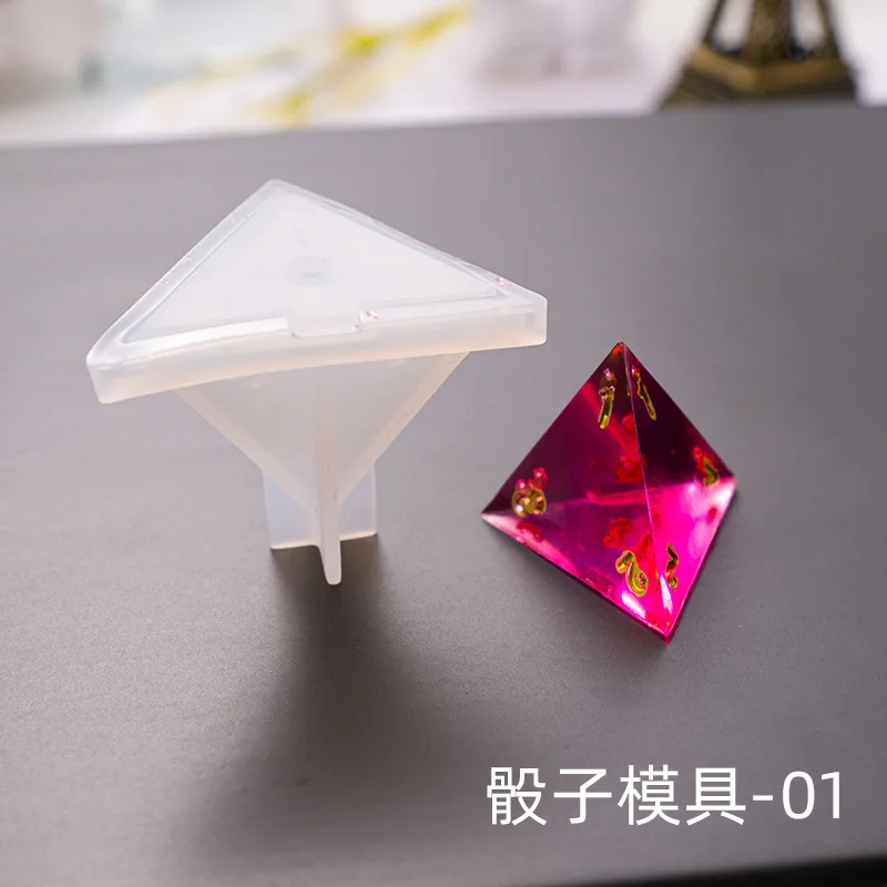 1 шт. DIY 3D игральные кости серии ювелирных изделий инструменты номер геймер Инструменты Силиконовые УФ смолы ювелирные изделия формы - Цвет: Type 1