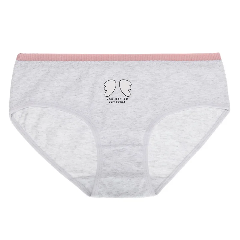 2 Children Cotton Underwear Cute Cartoon Print Panties Young Girls Short Briefs Breathable Underpants Teenage Girls Soft Panties - Цвет: 2